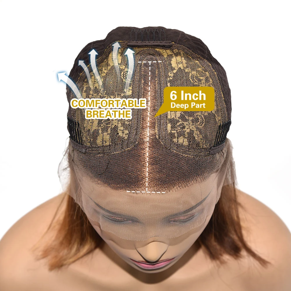 Išryškinti Žmogaus Plaukų Perukai Už Juodaodžių Moterų Tpart Ilgi Tiesūs Nėriniai Perukas Iš Anksto Nupeštos Su Kūdikių Plaukai Šviesūs, Medaus Nėriniai Perukas 130 Remy
