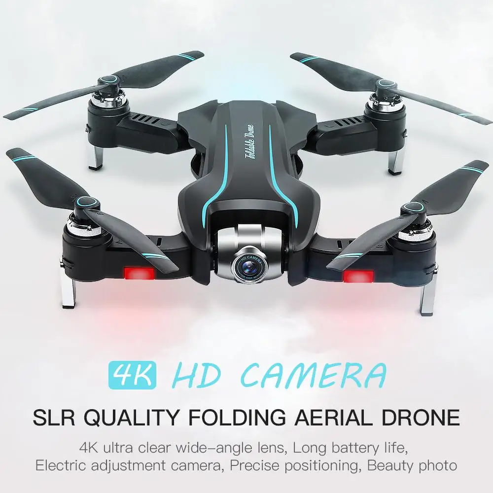 S17 Drone 4k HD Kamera, GPS Drone WiFi FPV 1080P Nėra Signalo Grįžti RC Sraigtasparnio Skrydžio 15 Minučių Quadcopter Drone su Kamera
