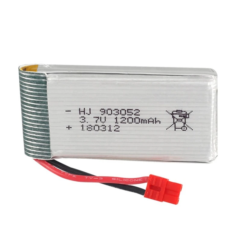3.7 V 1200mAh 25c lipo baterija LD MJX T64 T04 T05 F28 F29 T56 T57 HuanQi HQ 859B nuotolinio valdymo orlaiviai, 3.7 v lipo baterijos