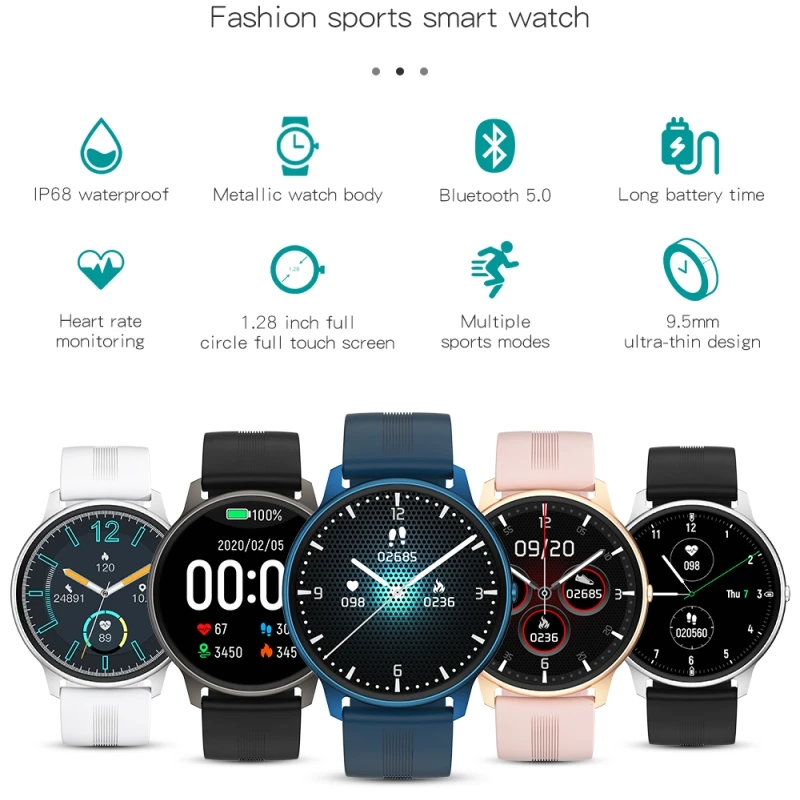 2021 Smart Watch Vyrų IP68 Vandeniui Fitness Tracker Širdies ritmo Miego Stebėjimo Laikrodis, Oro Rodymas Mada Sporto Smartwatch