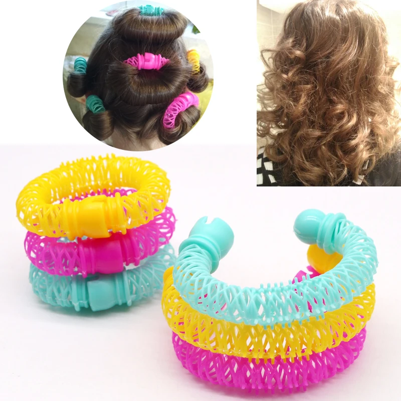 Bendy Plaukų Formavimo Spurgos Roller Hairdress Aksesuarai Moterims Mergina, Moteris Plastiko Magic 