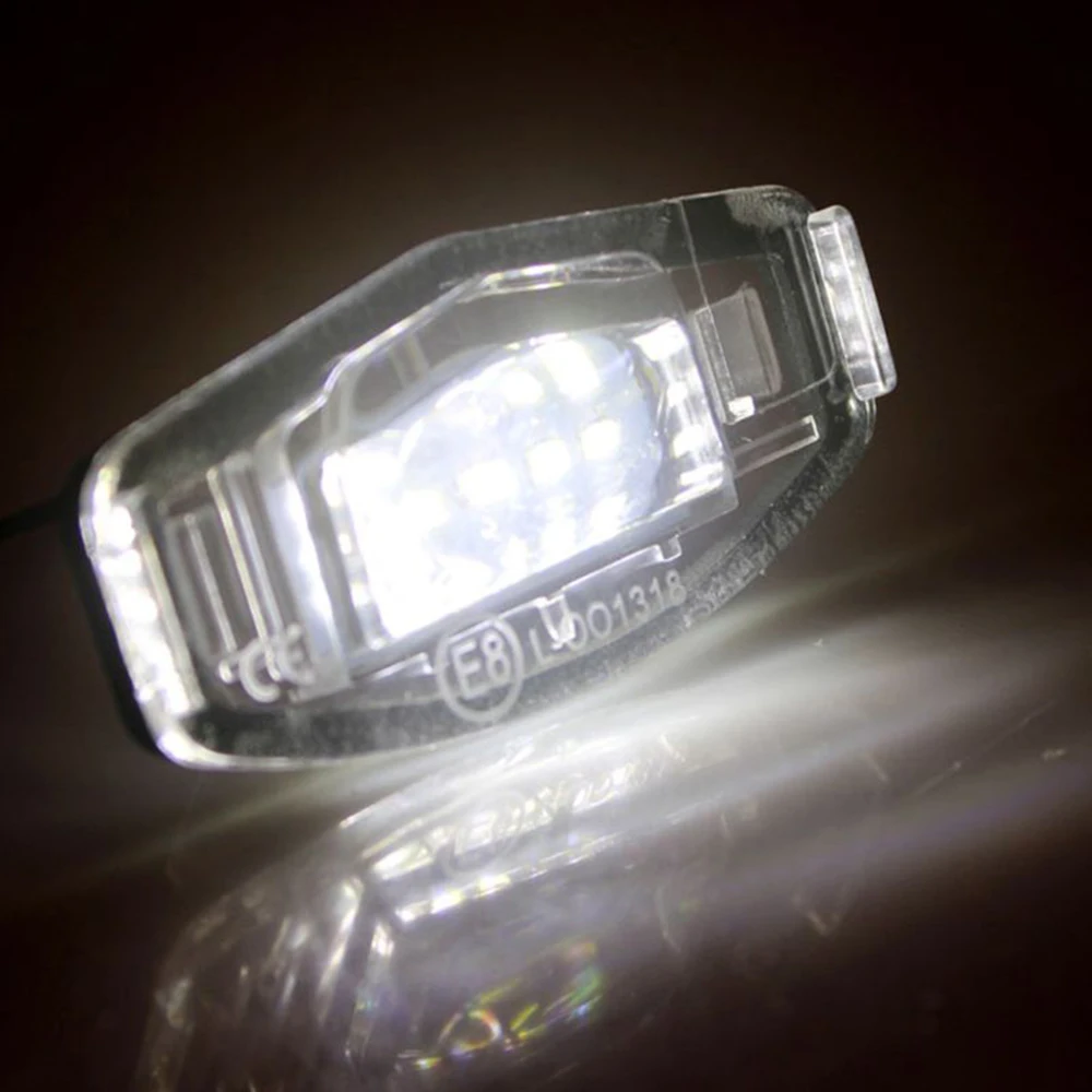 2 vnt Bright White 18 LED Licenciją Plokštelės Šviesos Numerį Lempos Automobilių Reikmenys 12V Honda Civic Miesto Legenda Accord