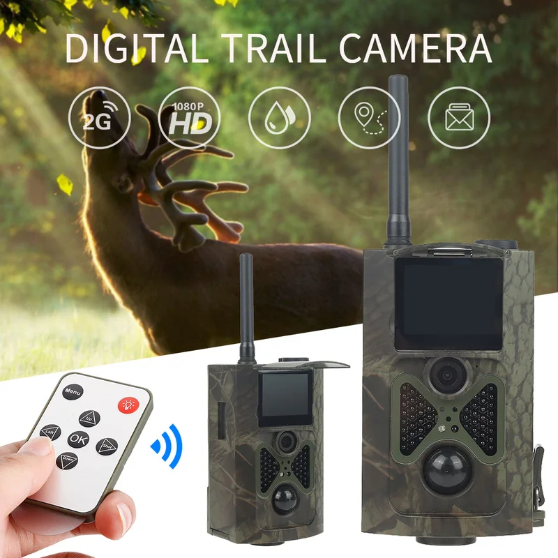 HC300M Medžioklės Kameros GSM 12MP 1080P Foto Spąstus Naktinio Matymo Gyvūnijos infraraudonųjų spindulių Medžioklės Takas Kameros medžioti Chasse scout