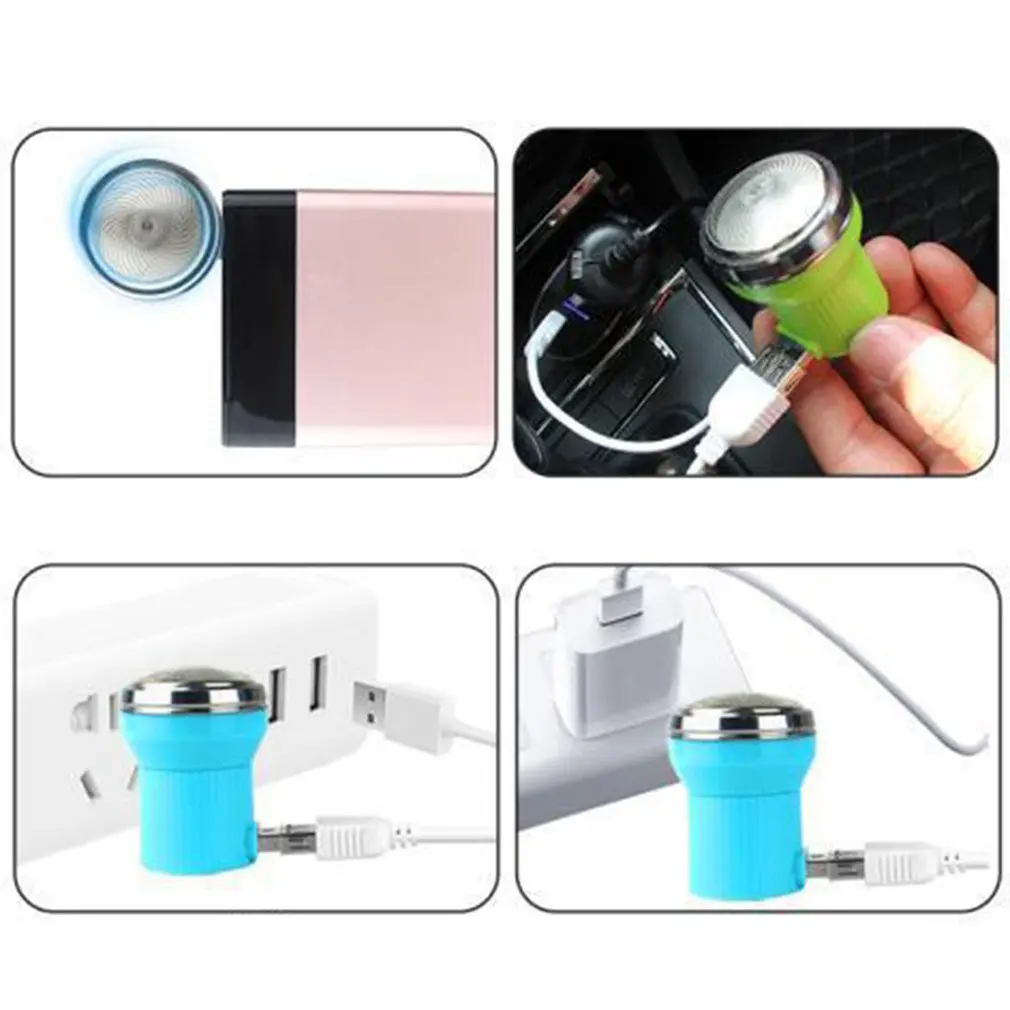 Micro-USB Elektriniai Skustuvai Lauko Nešiojamų Barzda Žoliapjovės Kelionės Skustuvai Išmanųjį telefoną Skutimosi Peiliai