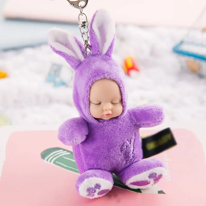 10cm Miega Baby Doll Keychain Žiedai Moterims Maišelį Priedai Žiedas Žaislas gimtadienio dovana