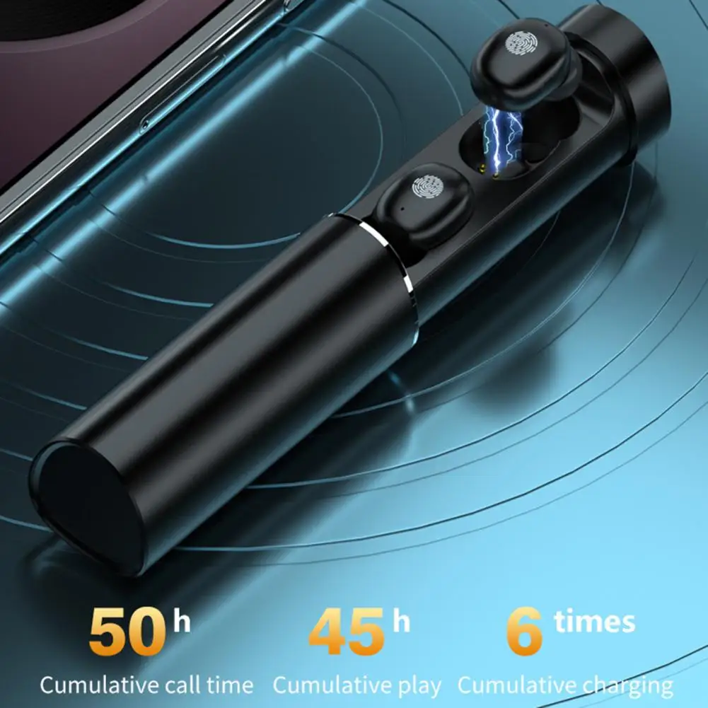 N21 Belaidės Ausinės su Žibintuvėlis LED Maitinimo Ekranas TWS Bluetooth 5.2 Ausines Touch Kontrolės Sporto Ausinių Smartfon