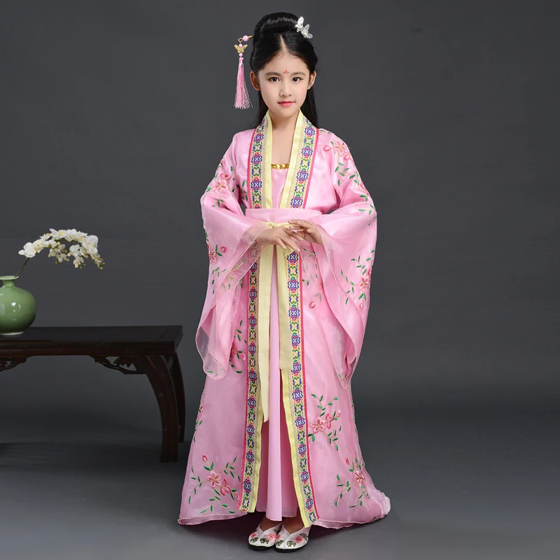 Senovės operos han tang dinastijos ming vaikas hanfu suknelė tradicinės kinų liaudies šokiai šokių kostiumų, drabužių mergaitė vaikai vaikai