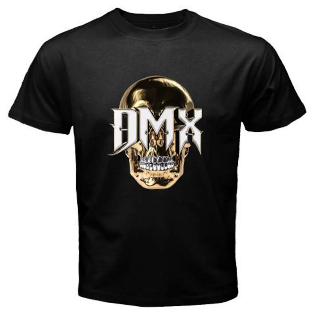 Naujas DMX Kaukolės Logotipas Rap Hip-Hop Albumą Vyrų Black T-Shirt Dydis S-3XL Dydžio Marškinėliai, Topai