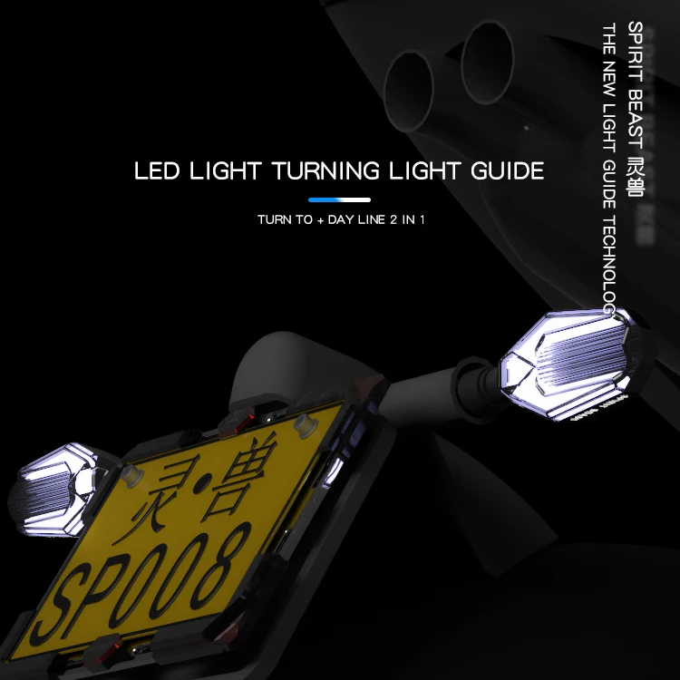 Motociklo modifikuotų Posūkio signalai, vandeniui posūkių žibintai LED posūkių lempos dekoratyvinis Signalo žibintai Dienos lempos