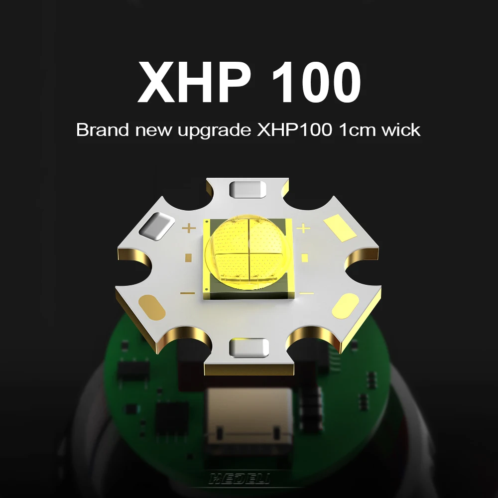 Galingiausias XHP100 LED taktinis žibintuvėlis XHP90.2 XHP70.2 usb Įkrovimo flash šviesos fakelas, 18650 medžioklės žibintų led lempos