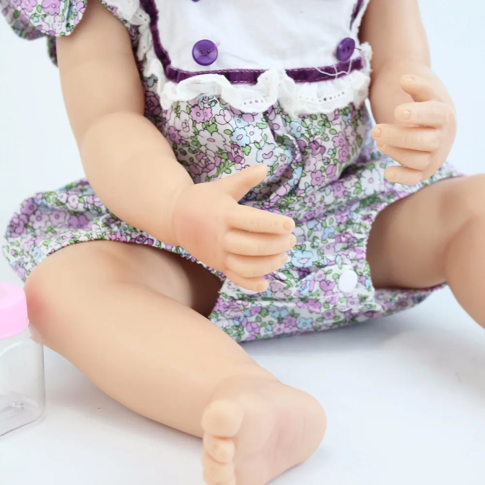 55cm Full Silikono Reborn Baby Doll Žaislas Mergina Vinilo Naujagimių Šviesiaplaukė Princesė Kūdikiams Bebe Maudytis Žaislas Gimtadienio Dovana Kalėdų Metu