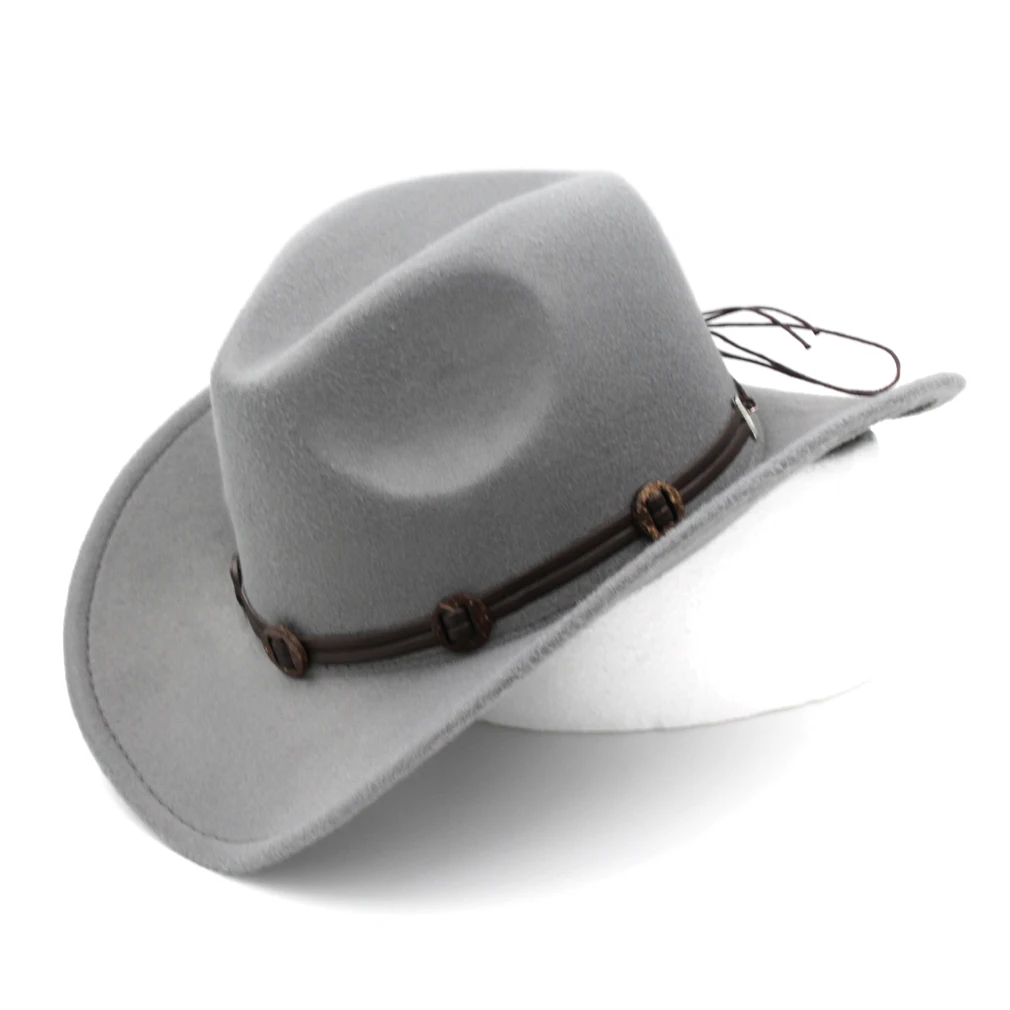 Mistdawn Vintage Stiliaus Rudens ir Žiemos Vakarų Kaubojaus Skrybėlę Platus Standus Kraštų Cowgirl Jojimo Bžūp 