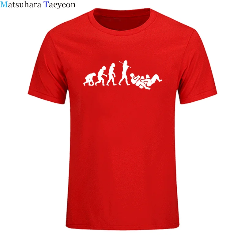 Brazilijos Print T Shirt Jiu Jitsu Bjj Evoliucija Tees Marškinėliai Vyrams trumpomis Rankovėmis O-kaklo Medvilnės Tshirts Gimtadienio Hip-Hop T-shirt Naujas