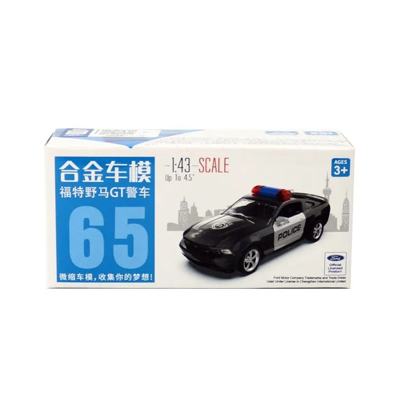 Aukštos modeliavimo 1:43 lydinio traukti atgal Mustang GT sporto automobilio modelį,super sportas automobilių žaislų originalioje pakuotėje,nemokamas pristatymas