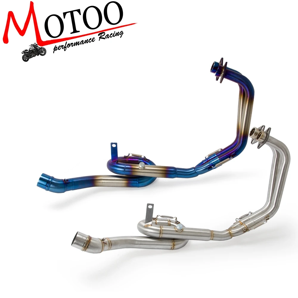 Motoo - Motociklo Išmetimo Duslintuvo Link Vidurio Sistemos Vamzdžių Plieno Išmetimo visą sistemą, Yamaha MT03 MT-03 R25 R3 2016-2018 Slip-On