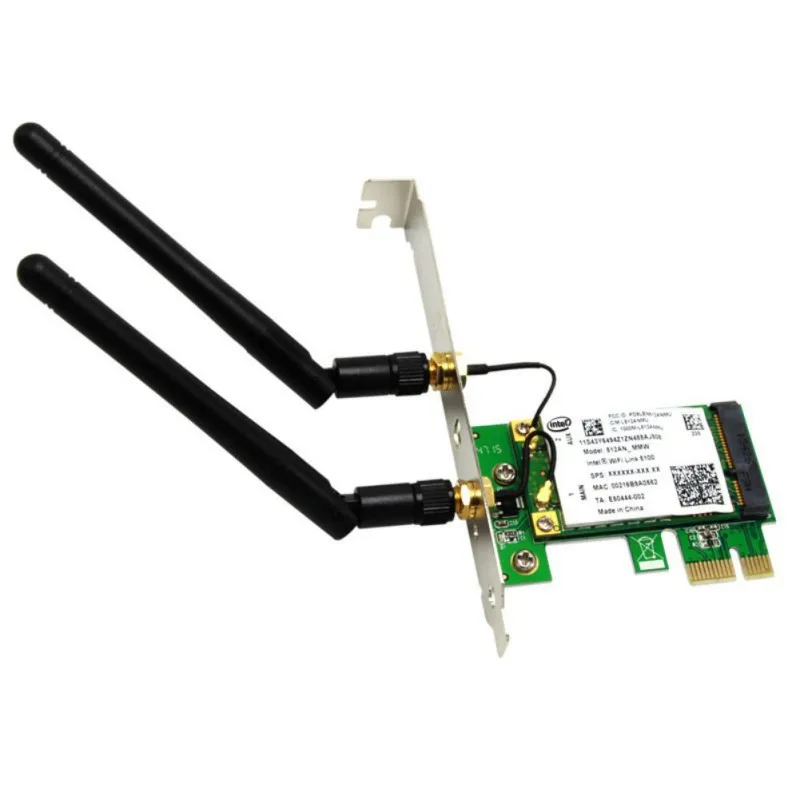 450 Mbps KOMPIUTERYJE Belaidžio ryšio Adapteris WIE5102 PCIe į SATA3.0 Plėtimosi Kortelės Dvejopo Juostos 2.4/5 ghz Built-in WiFi PCI-E Tinklo plokštė