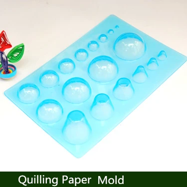 Popieriaus Quilling Priemonė, Mini Pelėsių 3-Matmenų Formavimo Priemonė Origami Popieriaus Quilling Įrankį Dydis 13x20 cm (18 rūšių pusiau apskrito)