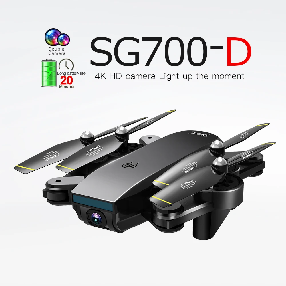 SG700-D Lankstymo Nuotolinio Valdymo Drone 4K HD aerofotografija Optinio Srauto RC Drone Keturias ašis Nepilotuojamų Sraigtasparnių Quadcopter