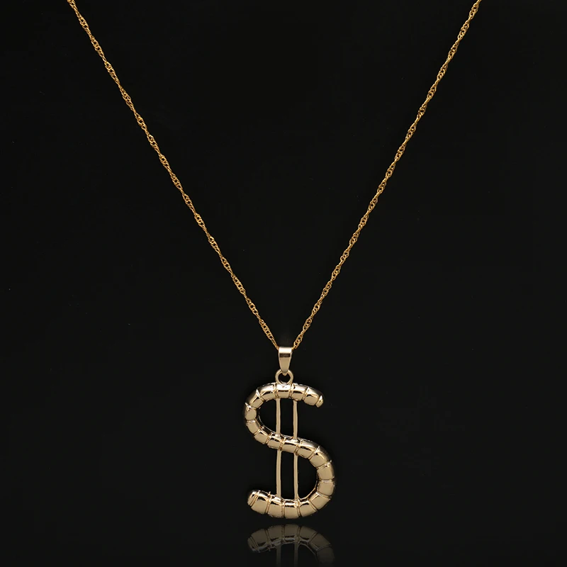 ZuoDi Mados Vestuvių doleris formos Dizaino Papuošalų rinkinys Didelis Hoopas Auskarai, Pakabukas Karoliai Moterų Dubajaus Aukso spalvos Papuošalų Rinkinys