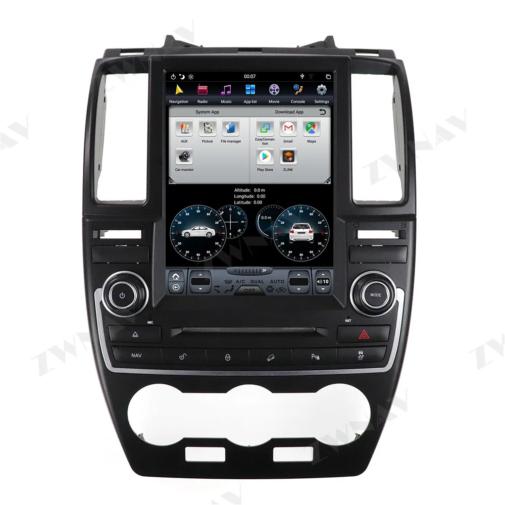 Tesla Stiliaus Didelis Ekranas Android 9.0 Automobilio Multimedijos Grotuvo Land Rover Freelander 2 2007-Garso Radijas stereo BT galvos vienetas