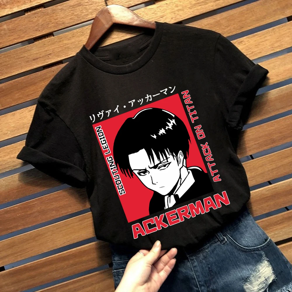 Anime Ataka Titan Grafinis Tees Moterų Vasaros Viršūnes T-shirt Japonų Anime Juokingi Marškinėliai Moteriška