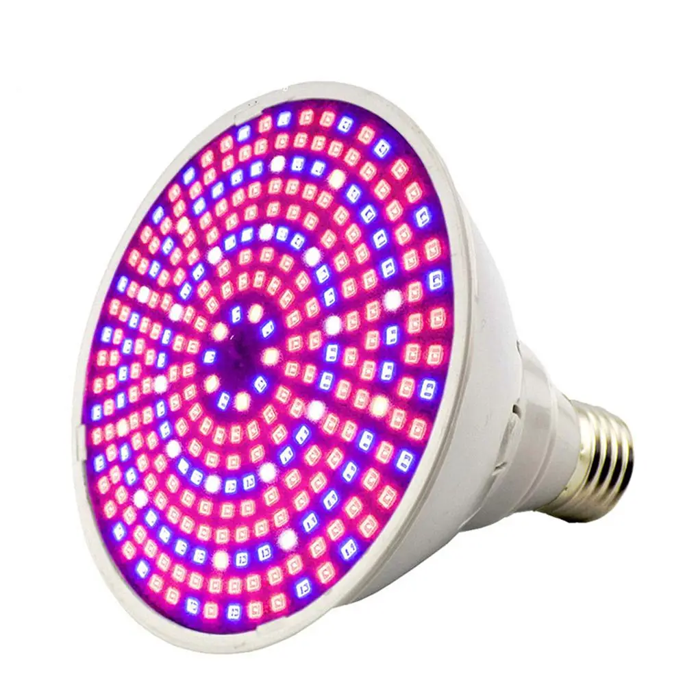 290 LED E27 Augalų Auga 30W Šviesos Pilno Spektro PVC Patalpų Augalų Auginimo Šviesos Lempos Mėlyna+Raudona+Balta+IR Led Hydroponics Žalia