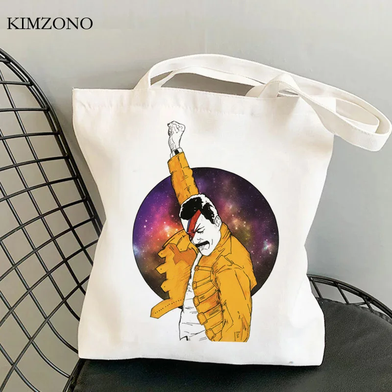 Freddie Mercury pirkinių krepšys bakalėja tote džiuto pluošto krepšys shopper rankinė bolsa maišelis audinio bolsa compra austi ecobag cabas