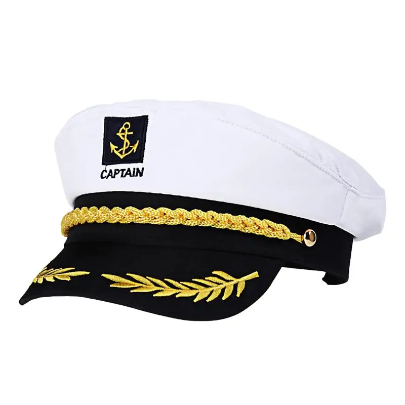 Suaugusiųjų Jachta Karinės Skrybėles, Valtis Kapitonas Laivo Jūrininkas, Kapitonas Kostiumas Skrybėlę reguliuojamas Bžūp Jūrų Laivyno Admirolas Šalies Photobooth Rekvizitai
