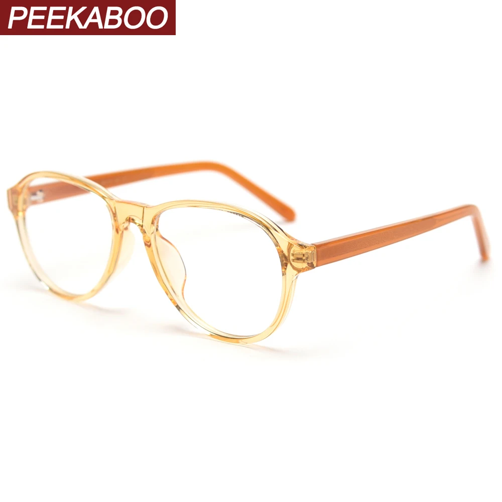 Peekaboo orange skaidrūs akiniai, rėmeliai moterų skaidraus lęšio vyrų trumparegystė akinius retro tr90 rėmelis vyrų priedai korėjos stiliaus