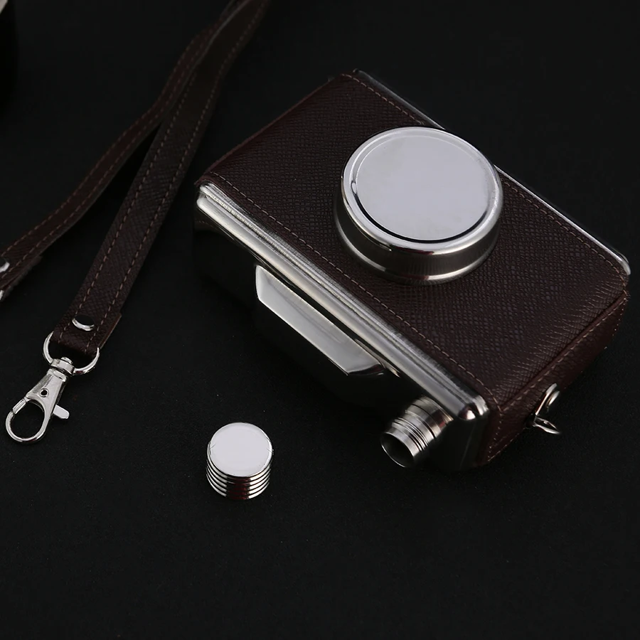 XYKIT 11oz Viskio Gertuvės Nešiojamų Nerūdijančio Plieno Kamera Formos Hip Kolbą Mini Kamera Kolbą Dovana Žmogui