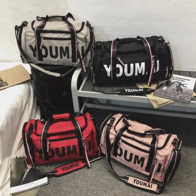Moterų šviesos rankinio bagažo krepšys trumpas keliones didelės talpos kelionės sportas sporto krepšiai
