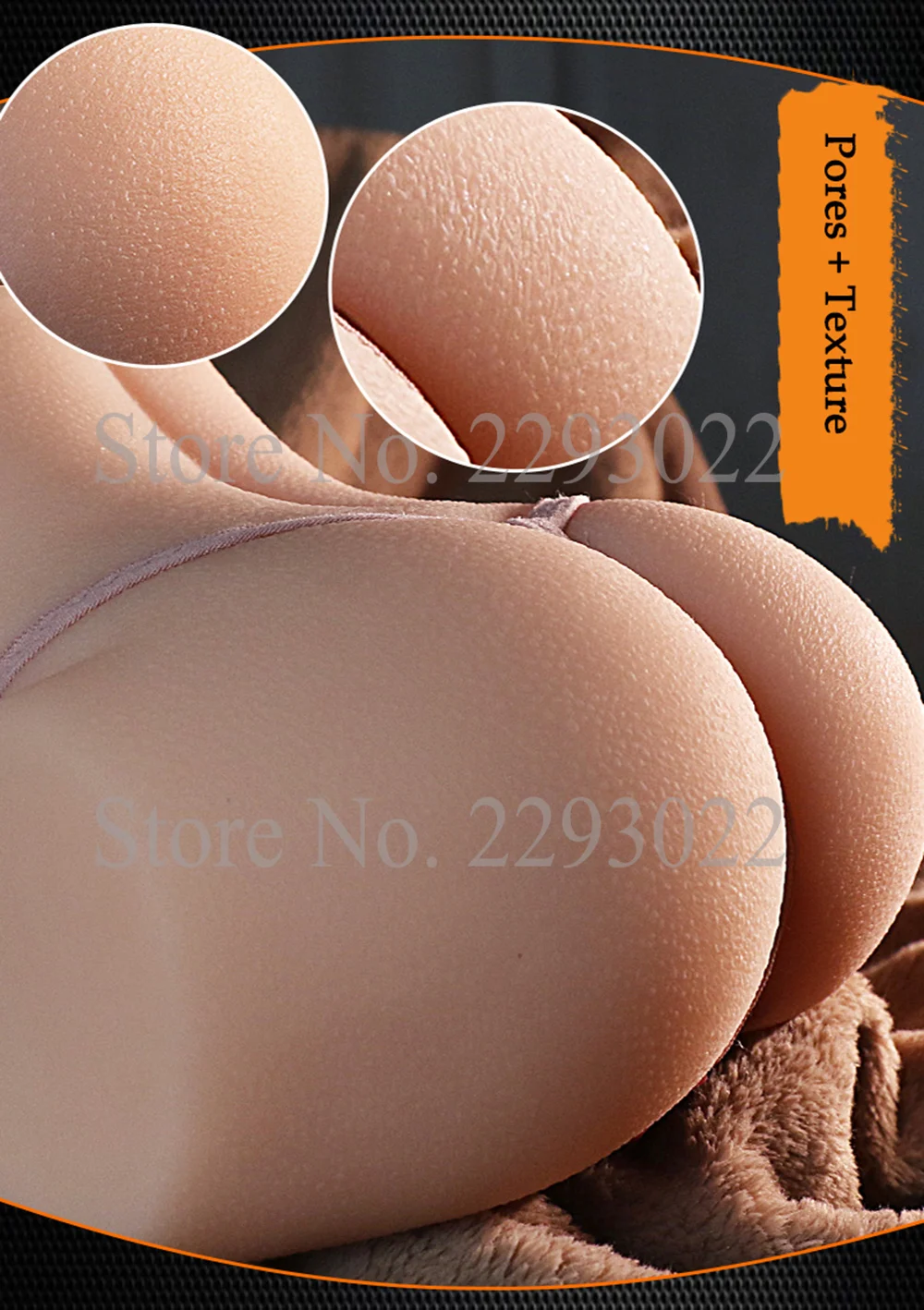 Realus Big Ass 3D Vyriškos lyties Masturbator Realistiškas Analinio Kišenėje Pūlingas 2 Skylė Tikroviška Masturbacija Taurės Realaus Sekso Lėlės Vyrų Suaugusiųjų Žaislai