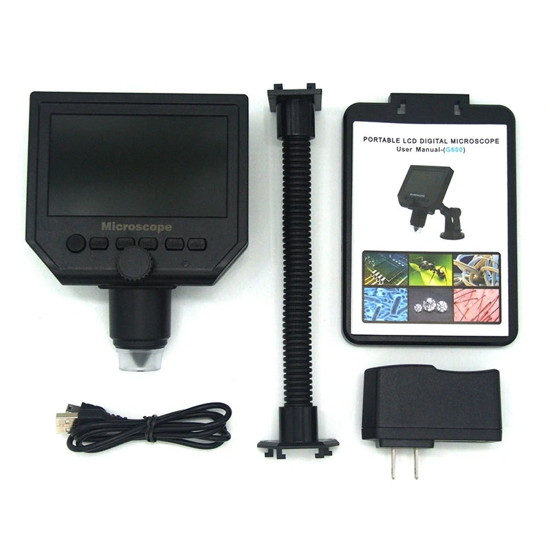 G600W Skaitmeninis Mikroskopas su 4.3 Colių LCD Ekranas USB Mikroskopą, Litavimo Mikroskopo Vaizdo Kamera Telefonu Remontas nifier-JAV Plug
