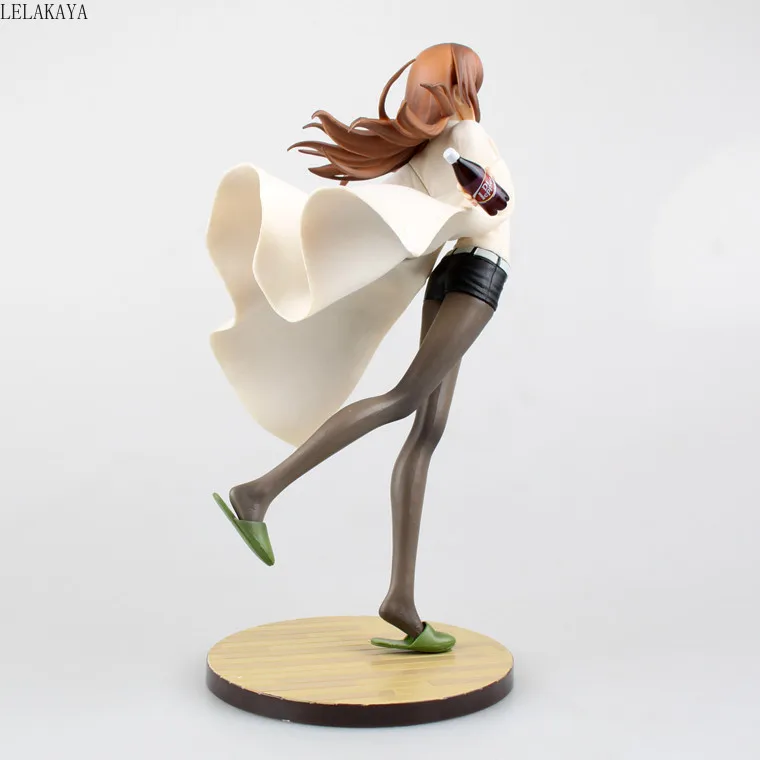 Anime 21cm Steins Gate Kurisu Makise Laboratorija Valstybių 004 Balta Apranga Seksuali Mergina, PVC Veiksmų Skaičius, Modelį, Žaislai, Lėlės Apdaila