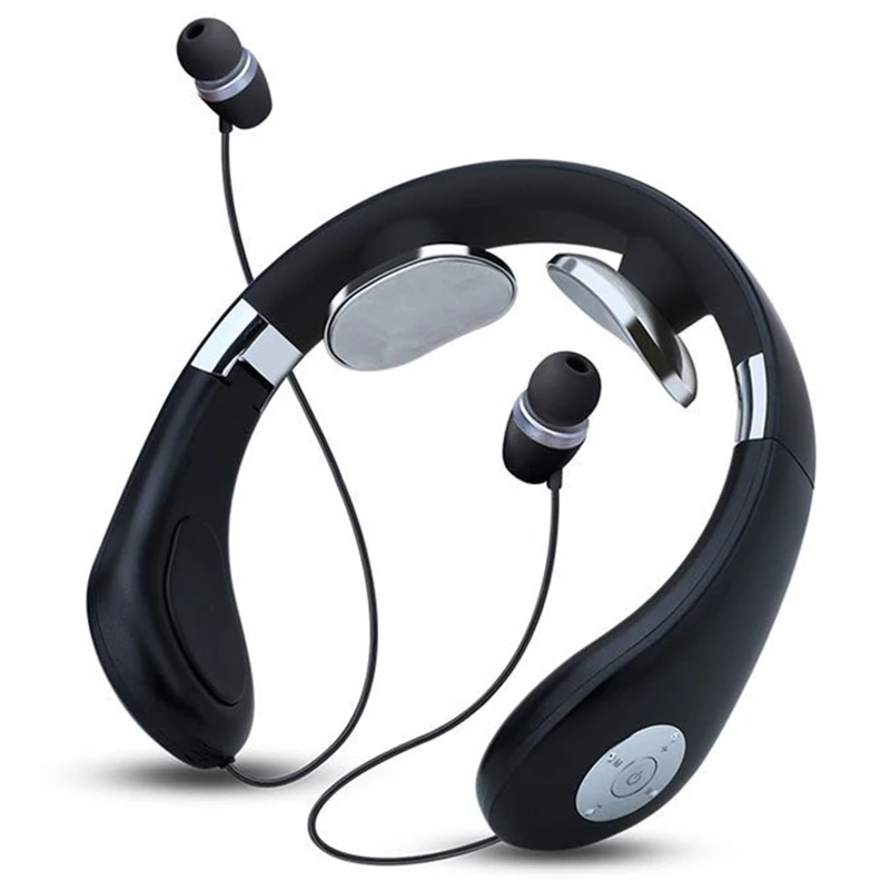 Sulankstomas Bluetooth 5.0 Kaklo Masažas Wireless Portable In-Ear Ausinių Šildymas