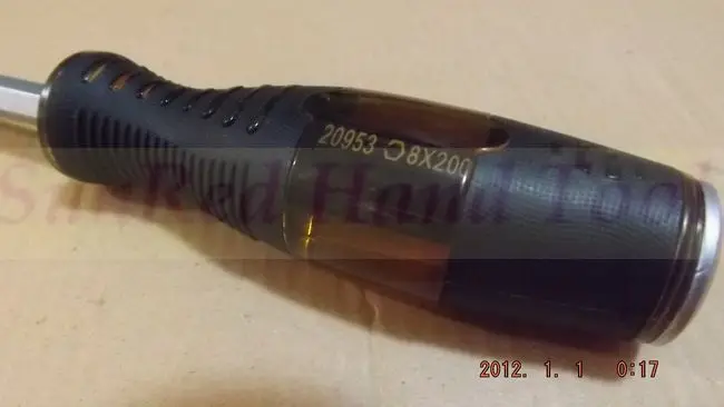 Liejimo plastikinė rankena 8*200mm hex karka Lizdo tipas Eiti Per Atsuktuvas Auto Remonto Įrankis NR. 20953