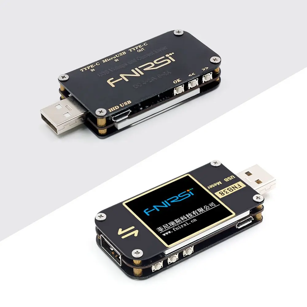 FNB38 USB Testeris QC4+ PD3.0 2.0 PGS Greito Įkrovimo Srovės ir Įtampos Matuoklis Protokolo Pajėgumo Testas Stebėti Detecter