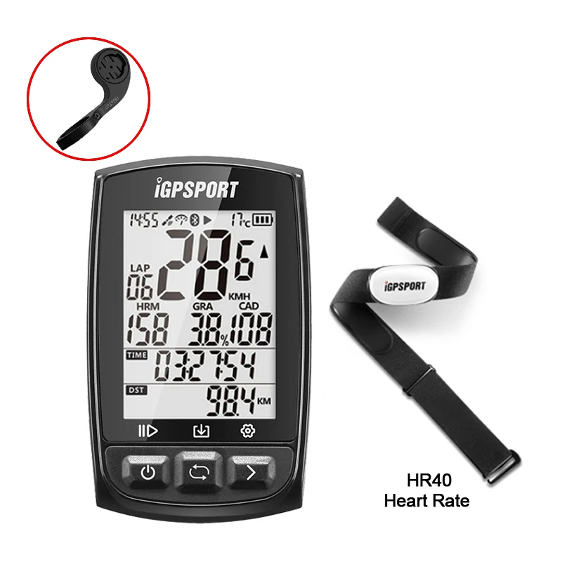IGPSPORT GPS Dviračių Kompiuterio Pridėti HR40 širdies ritmo Monitoringo Sparčiausiai 5S Padėties nustatymo Belaidžio iGS50E dviračio Odometras