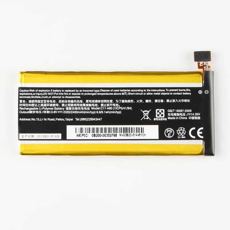 Originalus, Didelės Talpos A80 Baterija Asus PadFone Infinity A80 A86 C11-A80 2400mAh