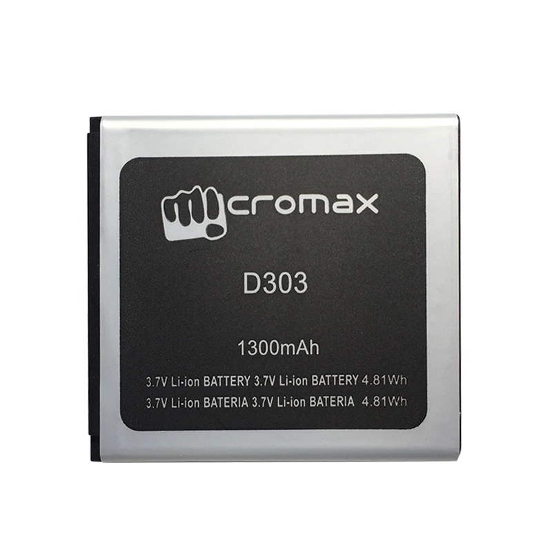 1300mAh Naują Bateriją Už Micromax D303 Telefono baterija