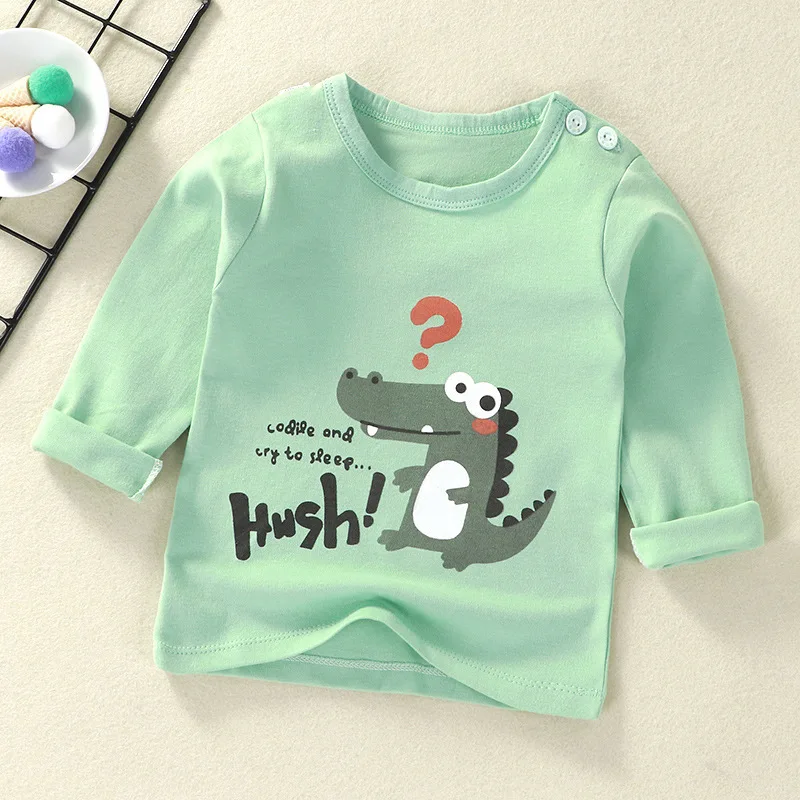 6M-6T Kūdikių long sleeve t-shirt Unisex medvilnės berniukų drabužius t marškinėliai vaikams viršuje tees Daug animacinių filmų stiliaus viršūnes marškinėlius drabužiai