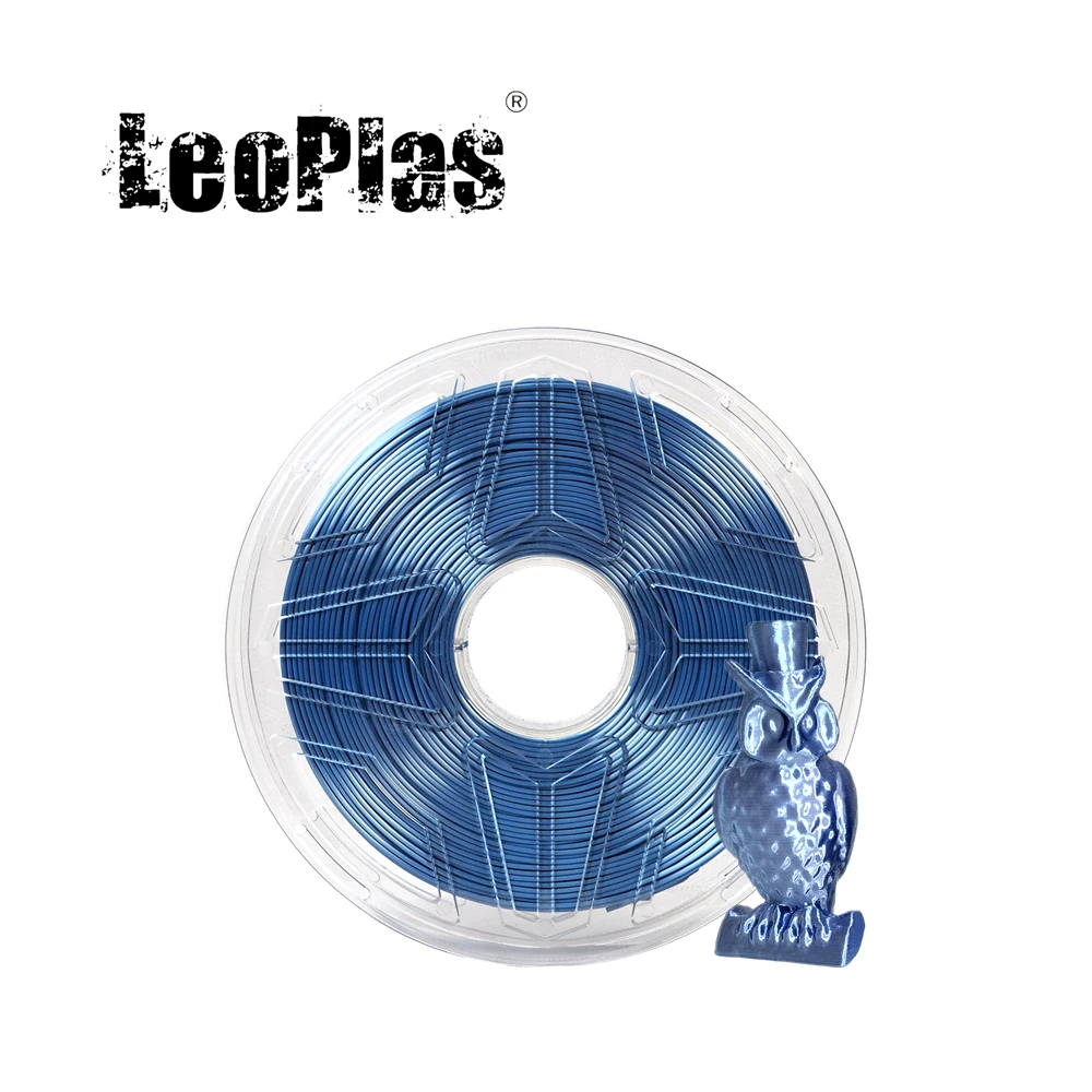 LeoPlas 1kg 1.75 mm Šviečia, Metalo, Sidabro, Mėlyna Šilko PLA Gijų 3D Spausdintuvas Pen Reikmenys Spausdinimo Reikmenų, Plastiko
