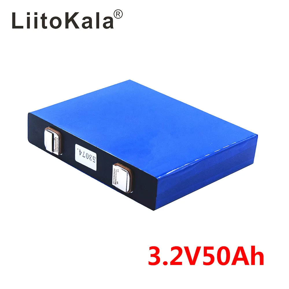 LiitoKala 3.2 v 50Ah lifepo4 ląstelių 3.2 v lifepo4 ličio baterijų elektrinių dviračių baterijos, saulės energijos sistema
