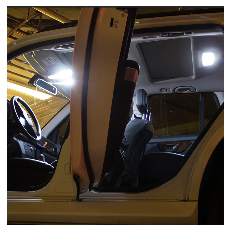 12pcs Baltas LED Interjero Šviesos Svarstymą Dome Lemputes Rinkinio Tinka Toyota Tundra 2007-2011 M. 2012 m. 2013 m. M. M Veidrodis Licencijos Lempos