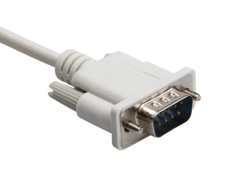 9-pin serijos kabelis, RS232 kabelis COM kabelis DB9 male vyrų 9 adatos siūlai Tiesioginis kabelis
