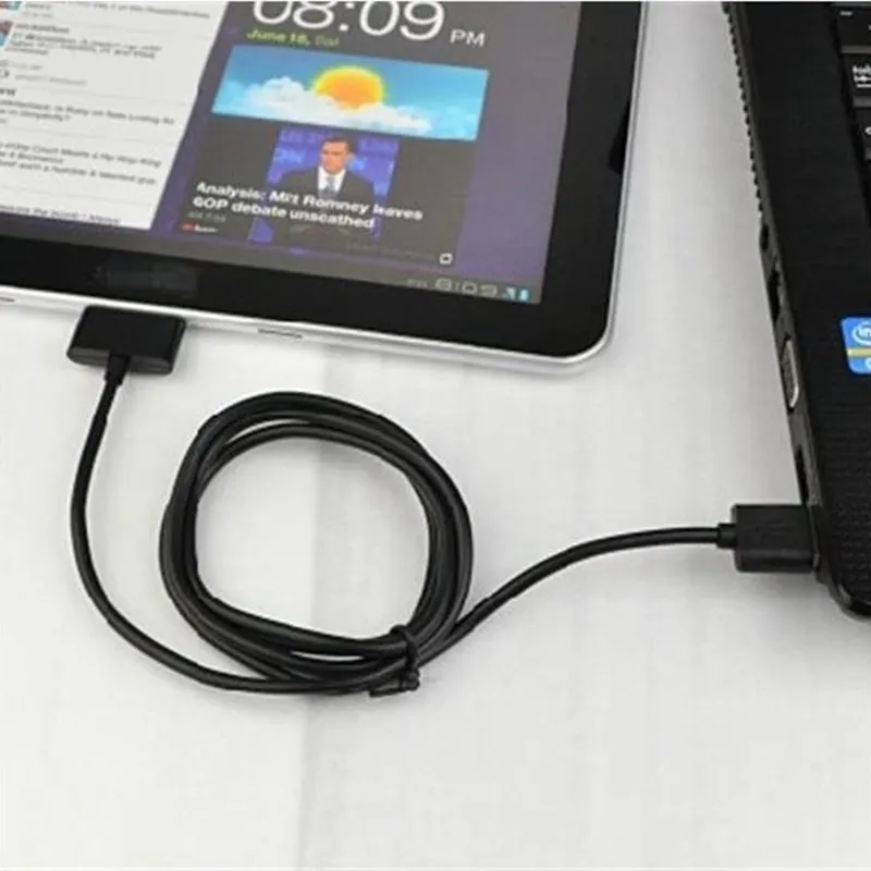 10vnt Jungtys USB Įkrovimą, Duomenų Kabelis, Įkroviklis, skirtas Samsung Galaxy Tab GT-P1000 GT-P1010 GT-P6800 GT-P7300 GT-P7500 GT-P7510