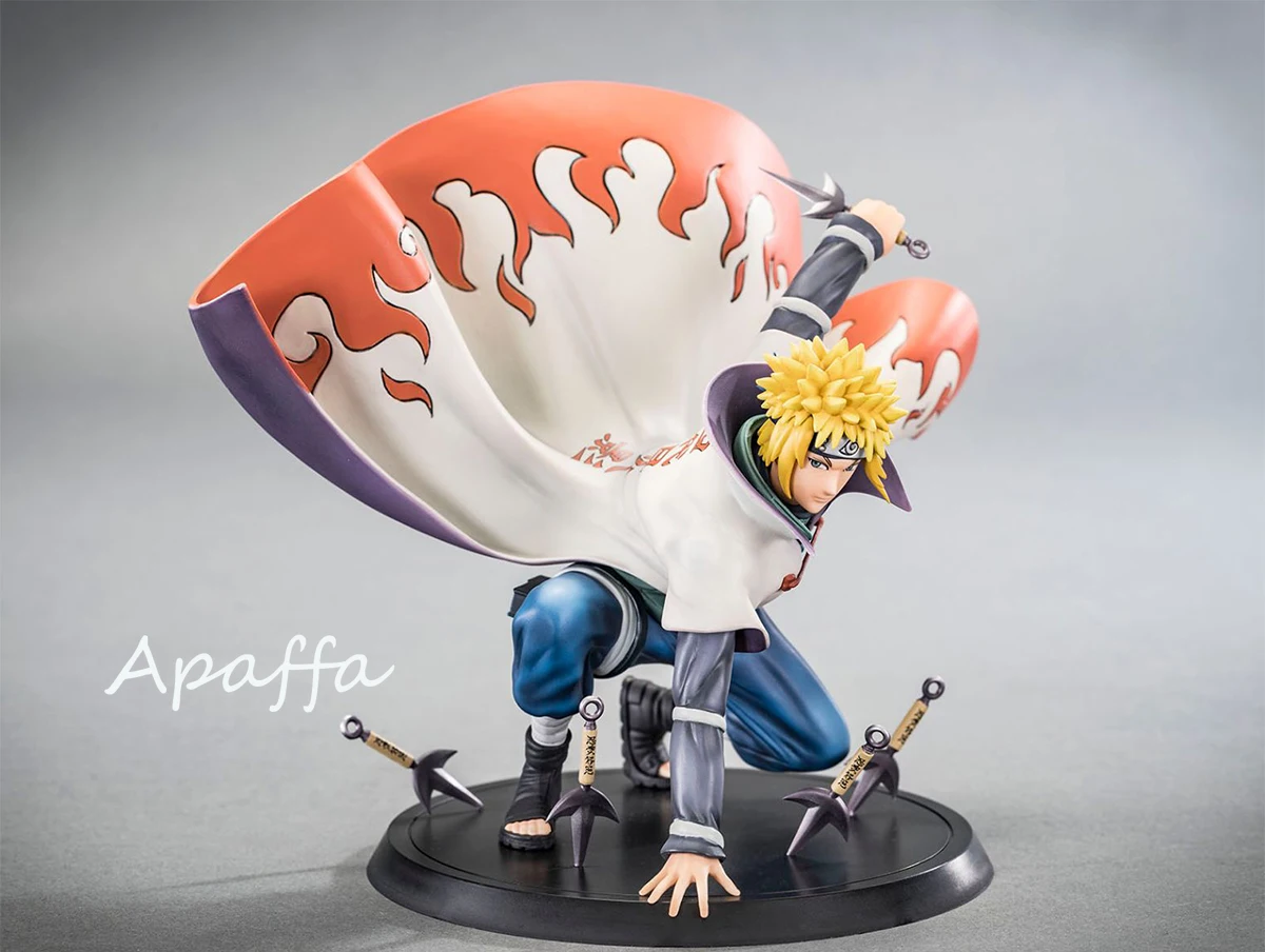 14cm Anime Pav Žaislai, Naruto Shippuden Minato Namikaze Keturių Kartų PVC Veiksmų Skaičius, Žaislų Kolekcijos Lėlės Modelio Dovana