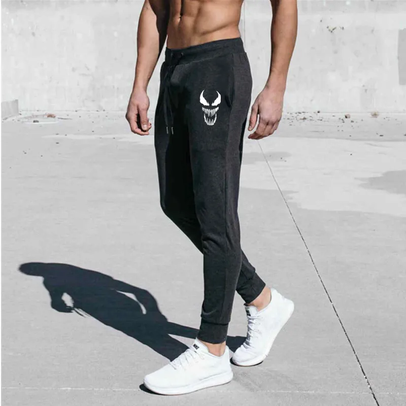 Naujas Prekės ženklas nuodai Spausdinti Poilsiu Vyrų Sweatpants Bėgimo Treniruotės Mokymo Slim Kelnės Vyrų Gimnastikos Fitneso, Kultūrizmo Sporto Kelnės