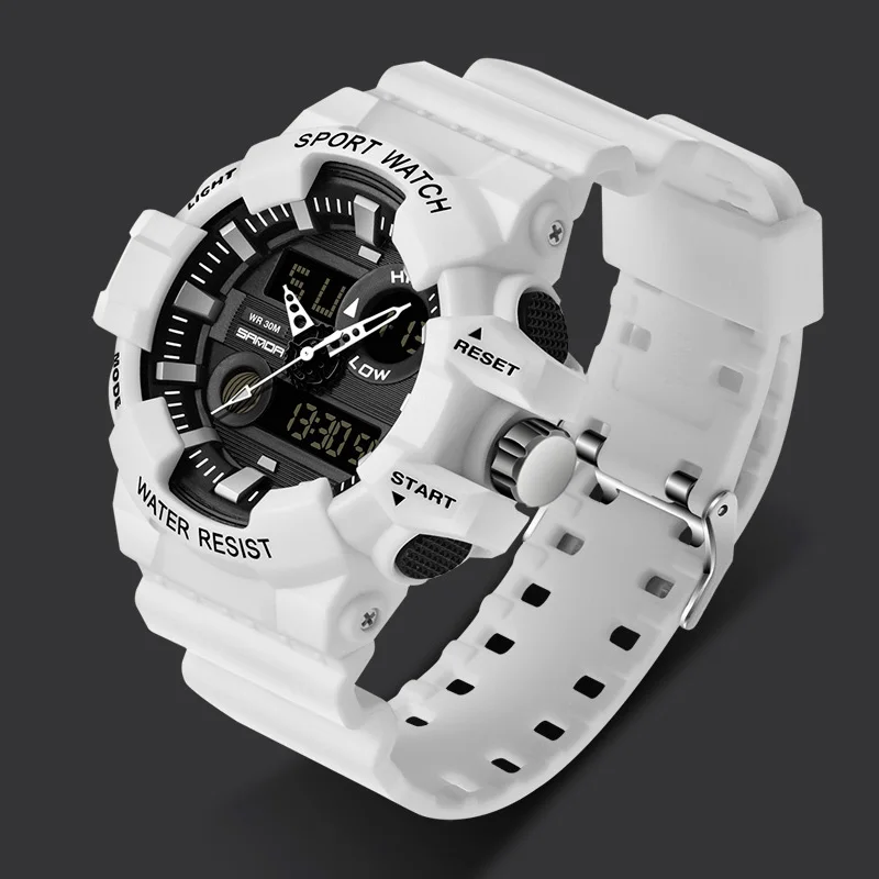 SANDA G Stiliaus Sportiniai vyriški Laikrodžiai Top Brand Prabanga S Šoko Atsispirti LED Kvarco Kariniai Laikrodžiai Vyrų Laikrodis Relogio Masculino 780