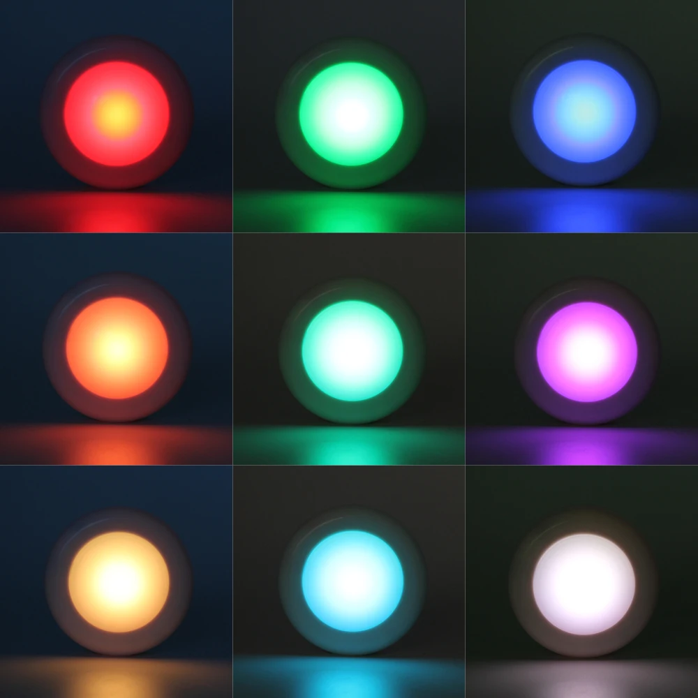 RGB LED Nakties Šviesos Belaidžio Nuotolinio valdymo pultelis RGBW 12 Spalvų Pritemdomi 